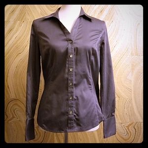 Calvin Klein Purple Grey Dress Shirt